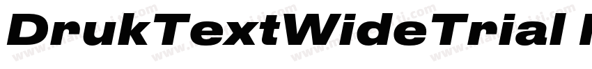 DrukTextWideTrial Medium字体转换